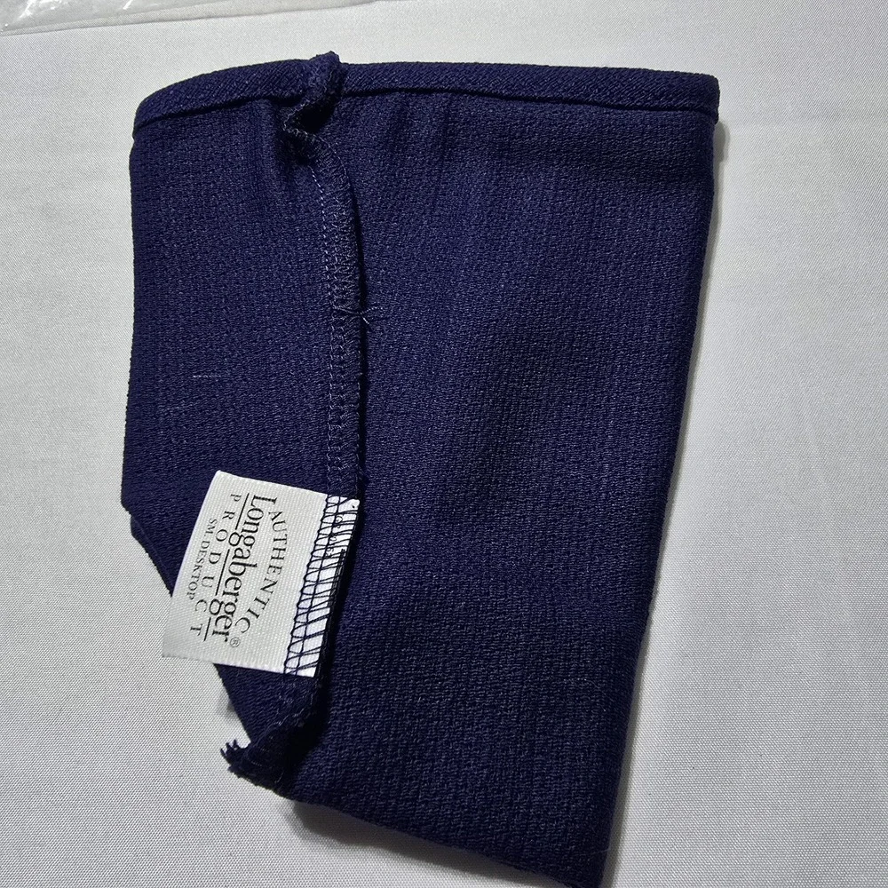 Longaberger Indigo Liner Small Desktop Basket New